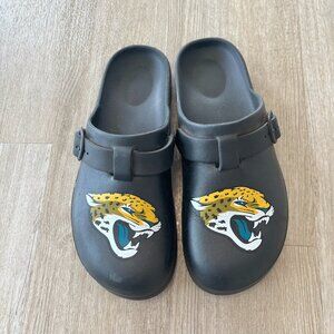 Unisex FOCO Black Jacksonville Jaguars Clog Slides - W 11-12 / M 9-10